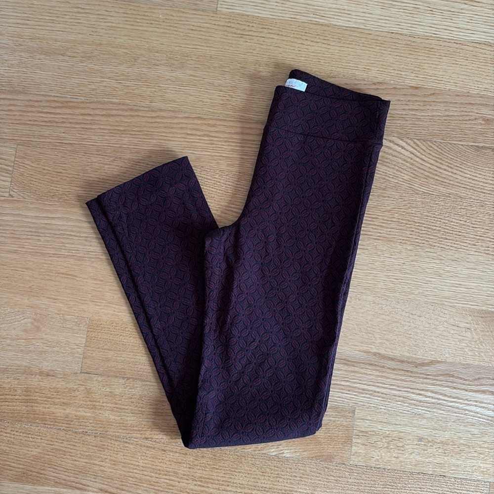Margaret M Purple Leggings Slim Fit